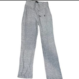Bebe Size small grey lounge Sweatpants metal accent straps